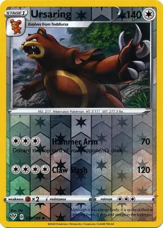 Darkness Ablaze Ursaring #139/189 reverse holo