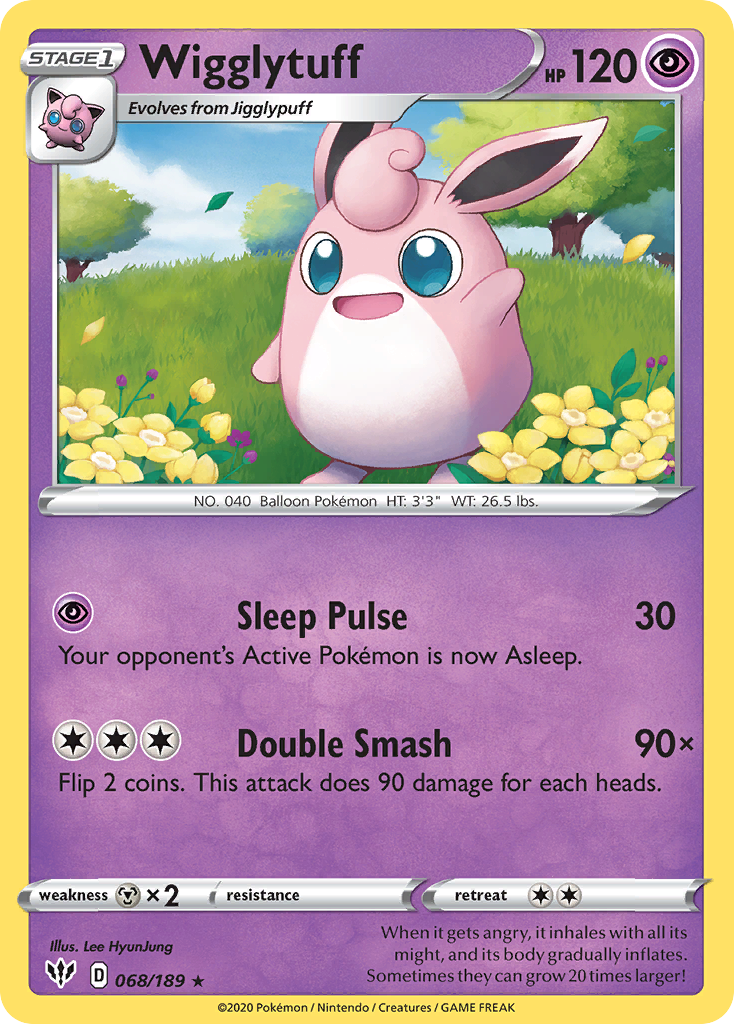 Darkness Ablaze Wigglytuff #68/189