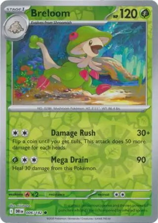 Destined Rivals Breloom #6/182 reverse holo