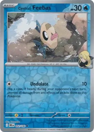 Destined Rivals Cynthia's Feebas #52/182 reverse holo