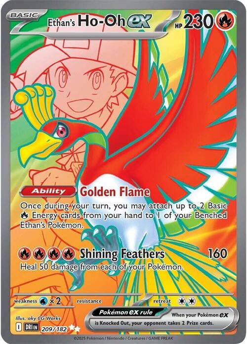 Destined Rivals Ethan's Ho-Oh #209/182