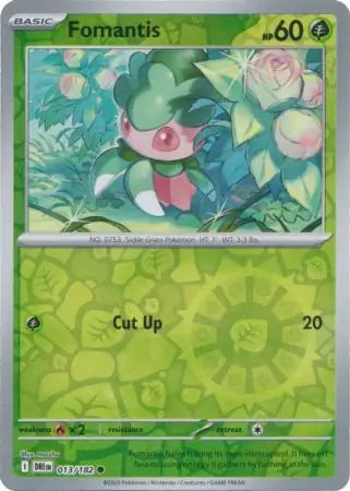 Destined Rivals Fomantis #13/182 reverse holo