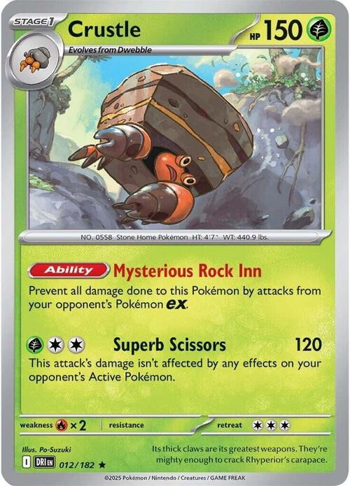 Destined Rivals Holo Crustle #12/182