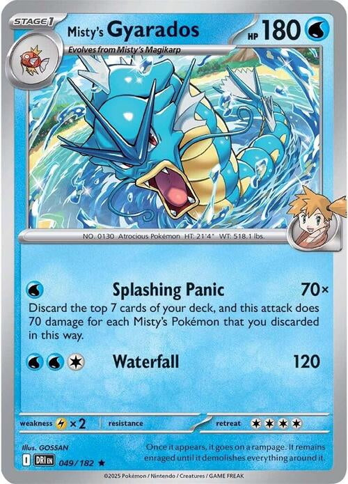 Destined Rivals Holo Misty's Gyarados #49/182