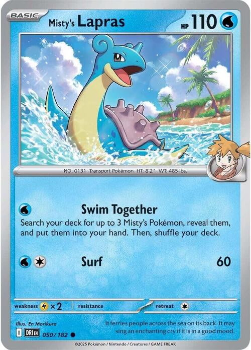Destined Rivals Misty's Lapras #50/182