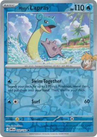 Destined Rivals Misty's Lapras #50/182 reverse holo