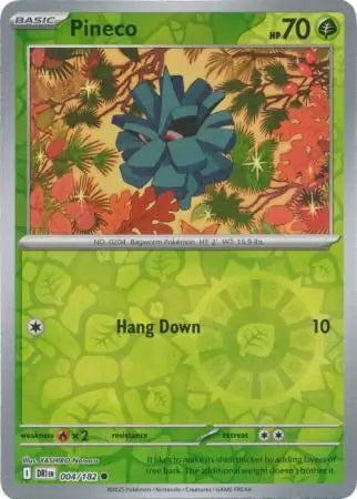 Destined Rivals Pineco #4/182 reverse holo