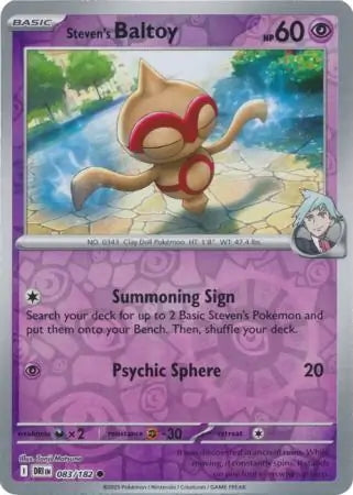 Destined Rivals Steven's Baltoy #83/182 reverse holo