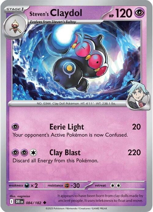 Destined Rivals Steven's Claydol #84/182