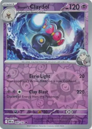 Destined Rivals Steven's Claydol #84/182 reverse holo
