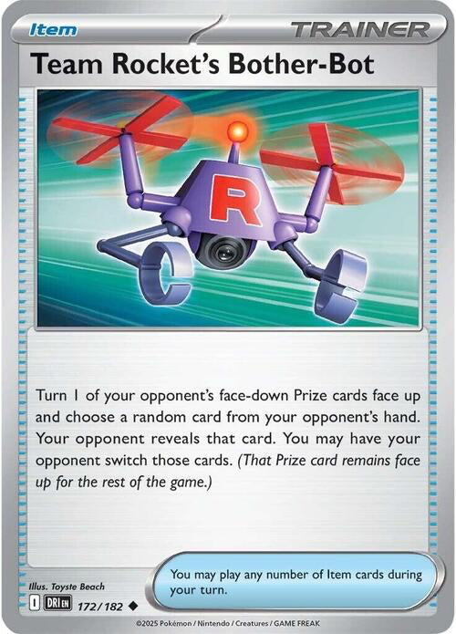 Destined Rivals Team Rocket's Bother-Bot #172/182