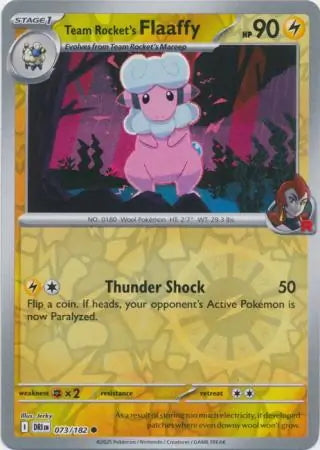 Destined Rivals Team Rocket's Flaaffy #73/182 reverse holo