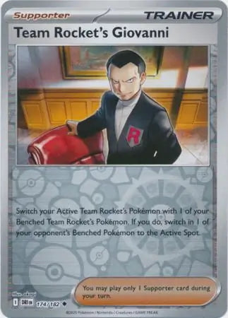 Destined Rivals Team Rocket's Giovanni #174/182 reverse holo