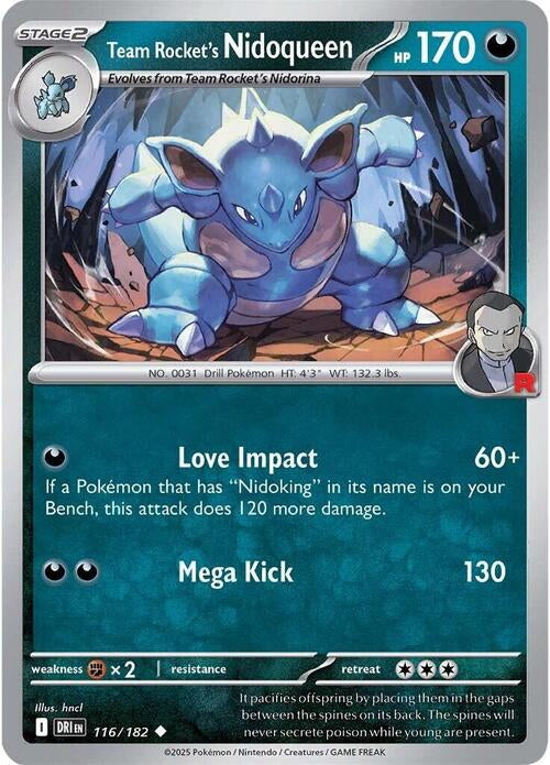 Destined Rivals Team Rocket's Nidoqueen #116/182