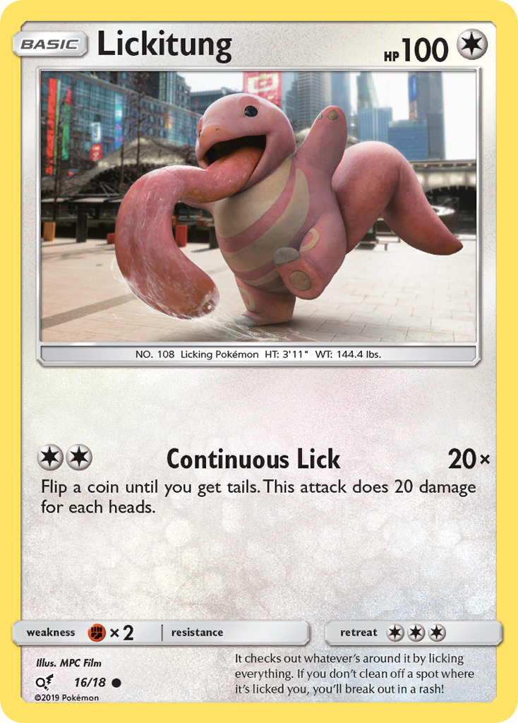 Detective Pikachu Lickitung #16/18