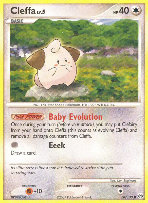 Diamond & Pearl Cleffa #78/130