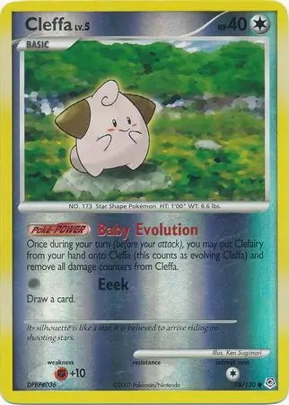 Diamond & Pearl Cleffa #78/130 reverse holo