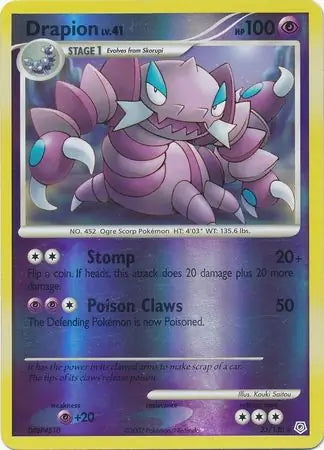 Diamond & Pearl Drapion #23/130 reverse holo