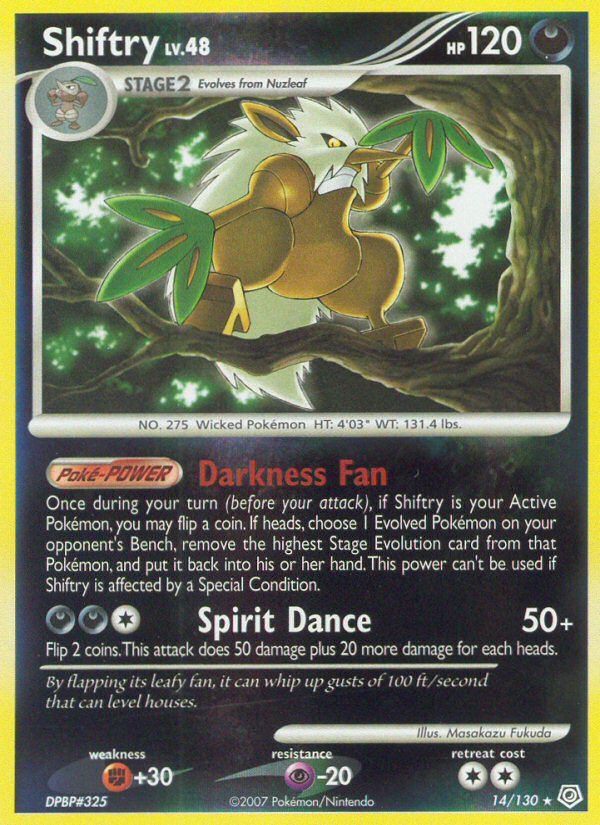 Diamond & Pearl Holo Shiftry #14/130