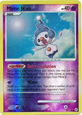 Diamond & Pearl Mime Jr. #90/130 reverse holo