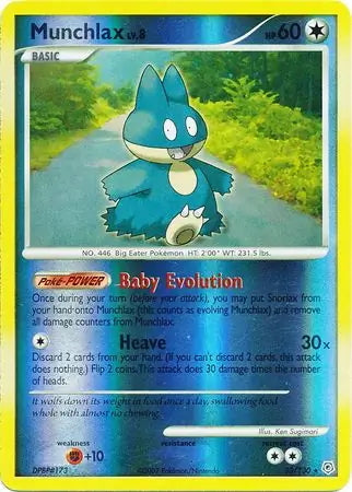 Diamond & Pearl Munchlax #33/130 reverse holo
