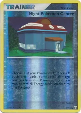 Diamond & Pearl Night Pokémon Center #108/130 reverse holo
