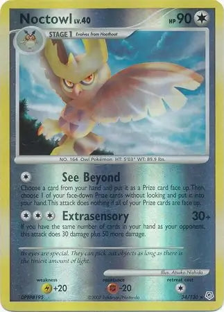 Diamond & Pearl Noctowl #34/130 reverse holo