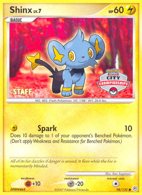 Diamond & Pearl Shinx #98 City Champs Staff Promo