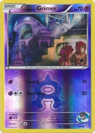 Double Crisis Team Aqua's Grimer #7/34 reverse holo