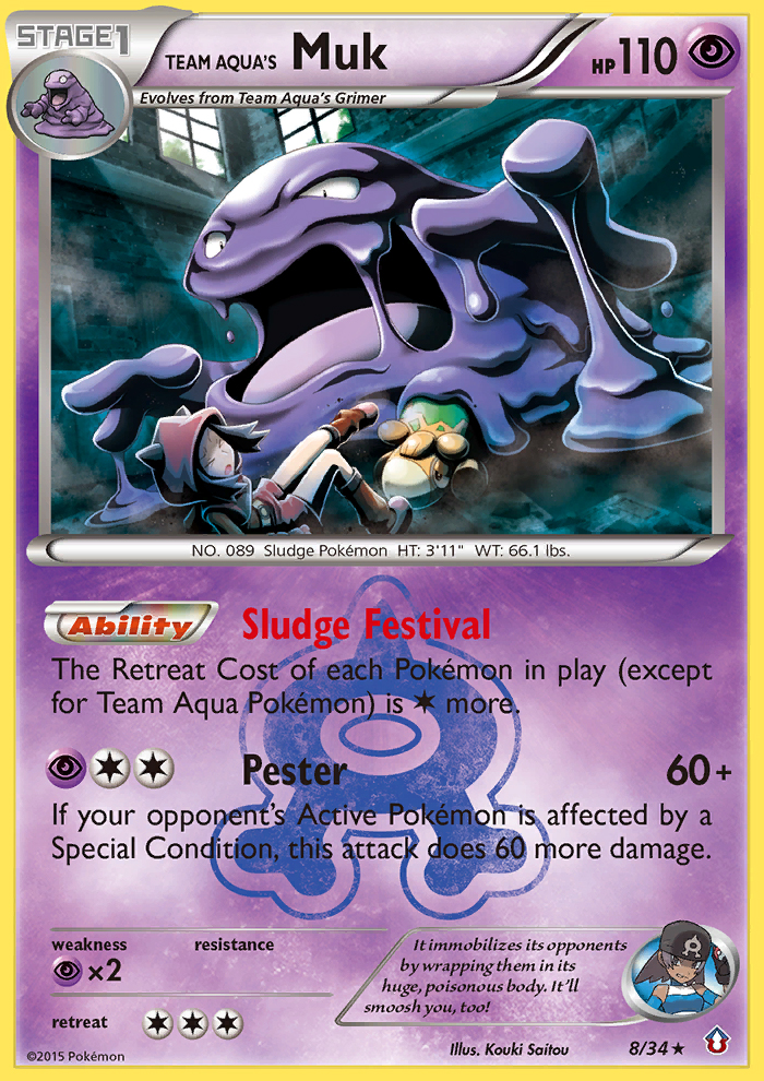 Double Crisis Team Aqua's Holo Muk #8/34