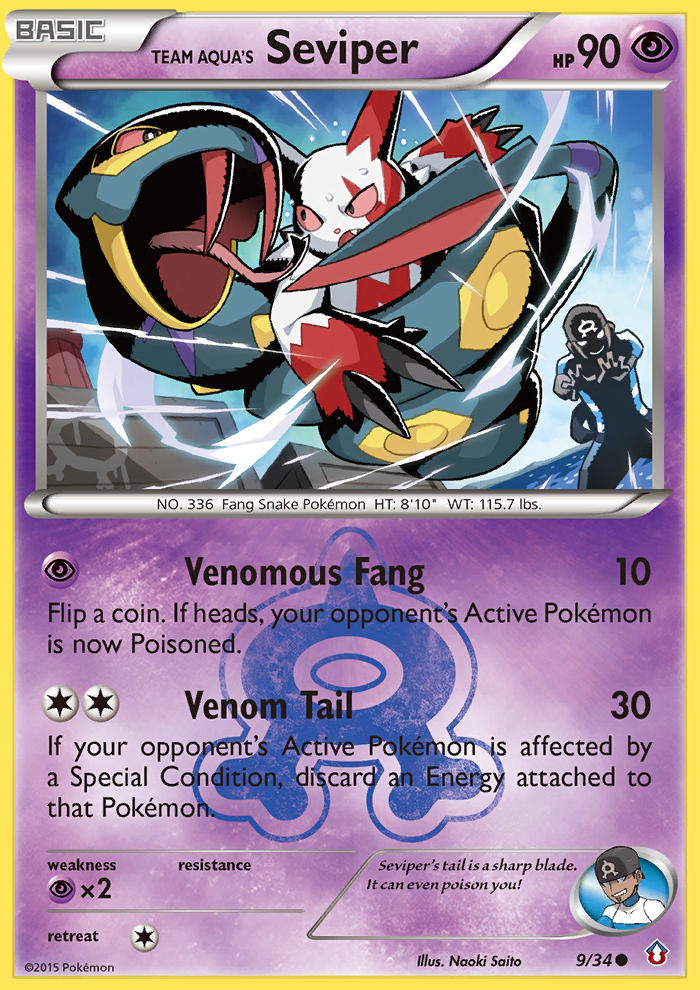 Double Crisis Team Aqua's Seviper #9/34