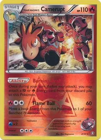 Double Crisis Team Magma's Camerupt #2/34 reverse holo