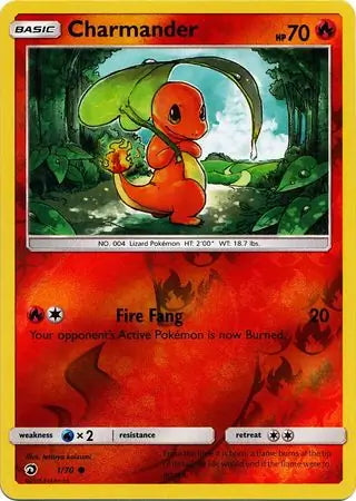 Dragon Majesty Charmander #1/70 reverse holo