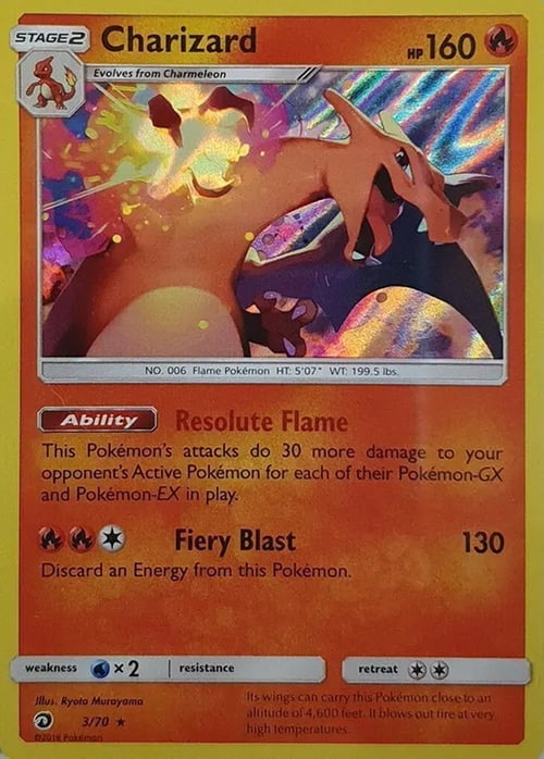 Dragon Majesty Holo Charizard #3/70