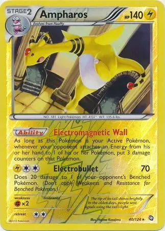 Dragons Exalted Ampharos #40/124 reverse holo