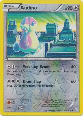 Dragons Exalted Audino #108/124 reverse holo