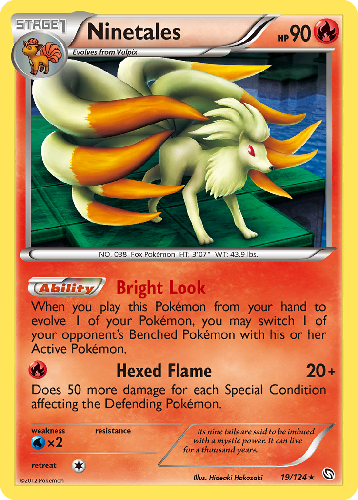 Dragons Exalted Holo Ninetales #19/124