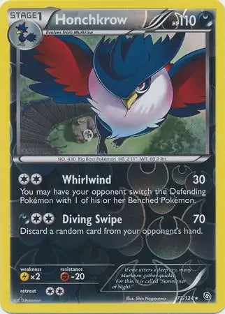 Dragons Exalted Honchkrow #73/124 reverse holo