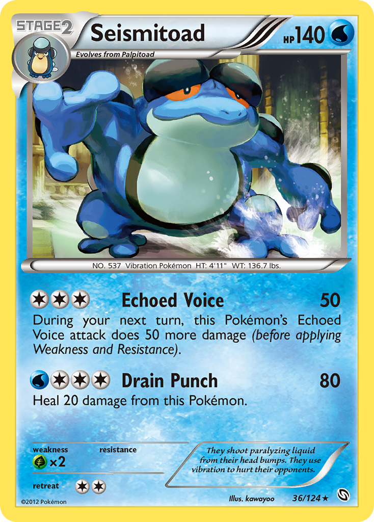 Dragons Exalted Seismitoad #36/124