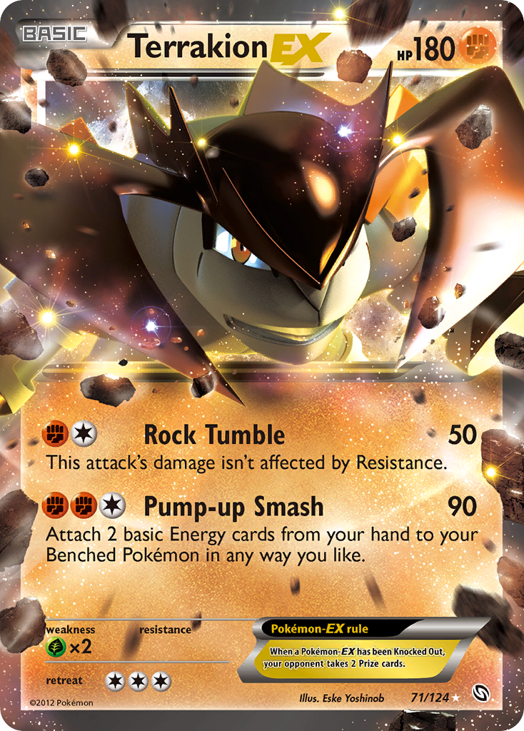 Dragons Exalted Terrakion EX #71/124