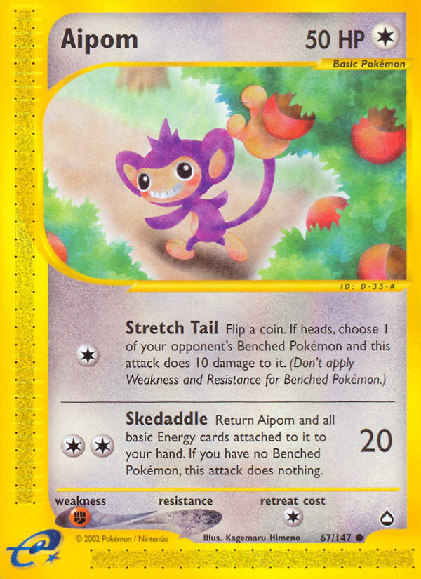 E-Series Aquapolis Aipom #67/147