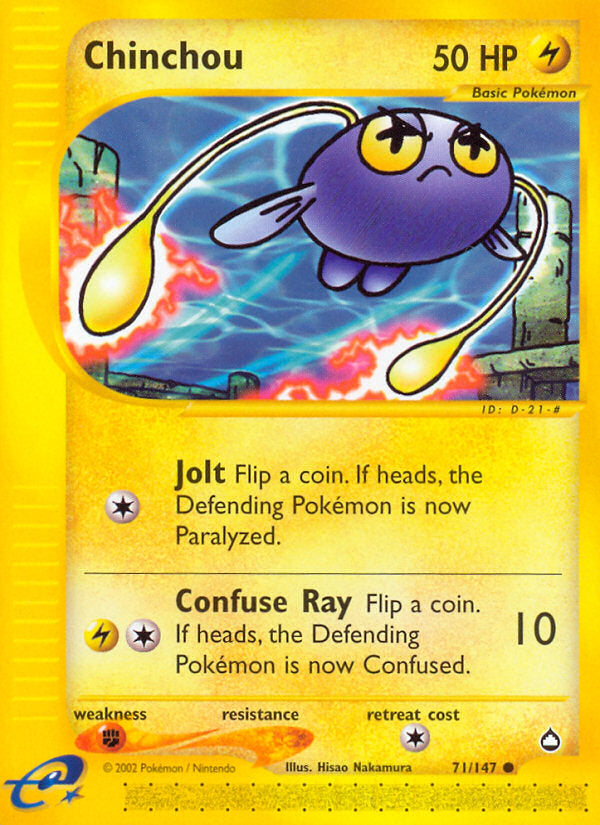 E-Series Aquapolis Chinchou #71/147