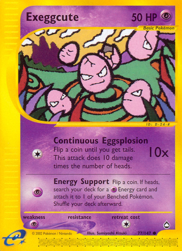E-Series Aquapolis Exeggcute #77/147