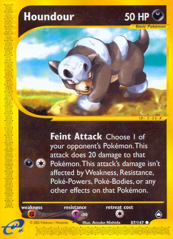 E-Series Aquapolis Houndour #87/147