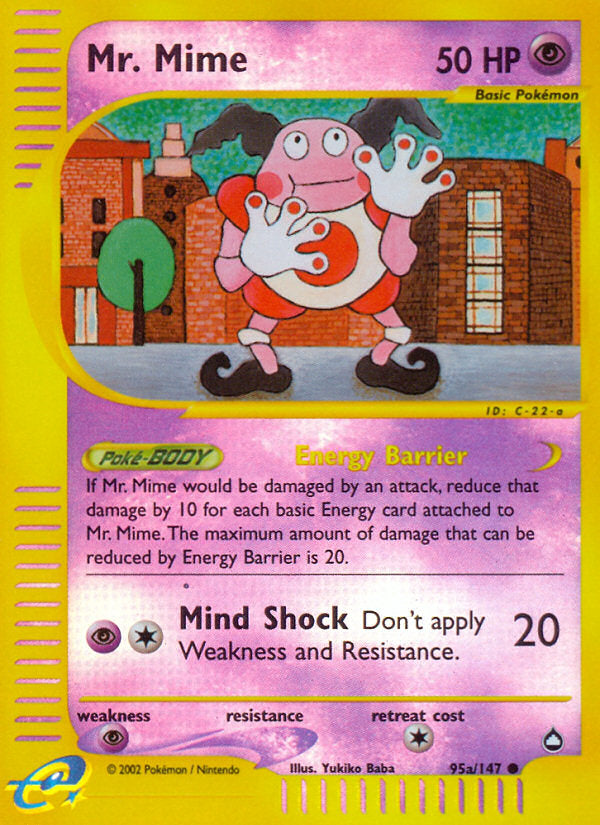 E-Series Aquapolis Mr. Mime #95a/147 reverse holo