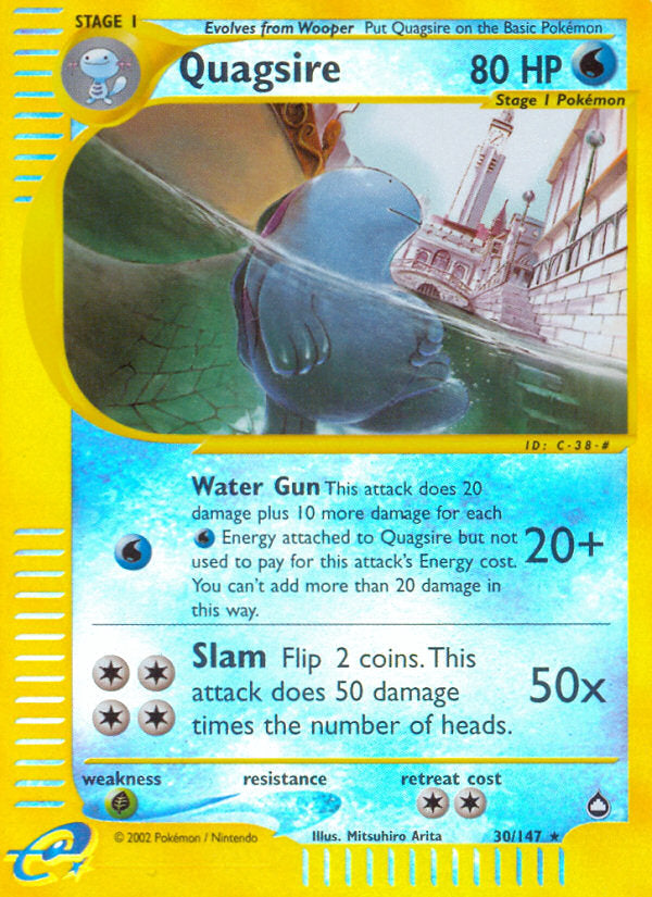 E-Series Aquapolis Quagsire #30/147 reverse holo