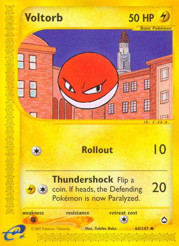E-Series Aquapolis Voltorb #64/147