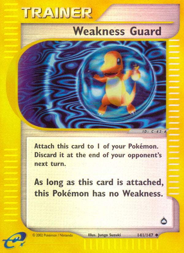 E-Series Aquapolis Weakness Guard #141/147 reverse holo