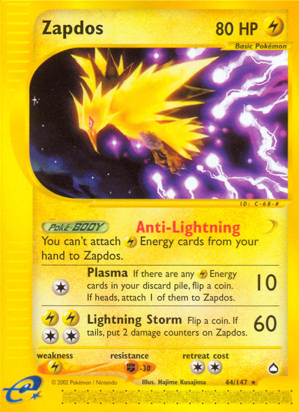 E-Series Aquapolis Zapdos #44/147