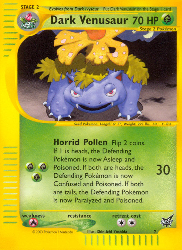E-Series Best of Game Dark Venusaur #7